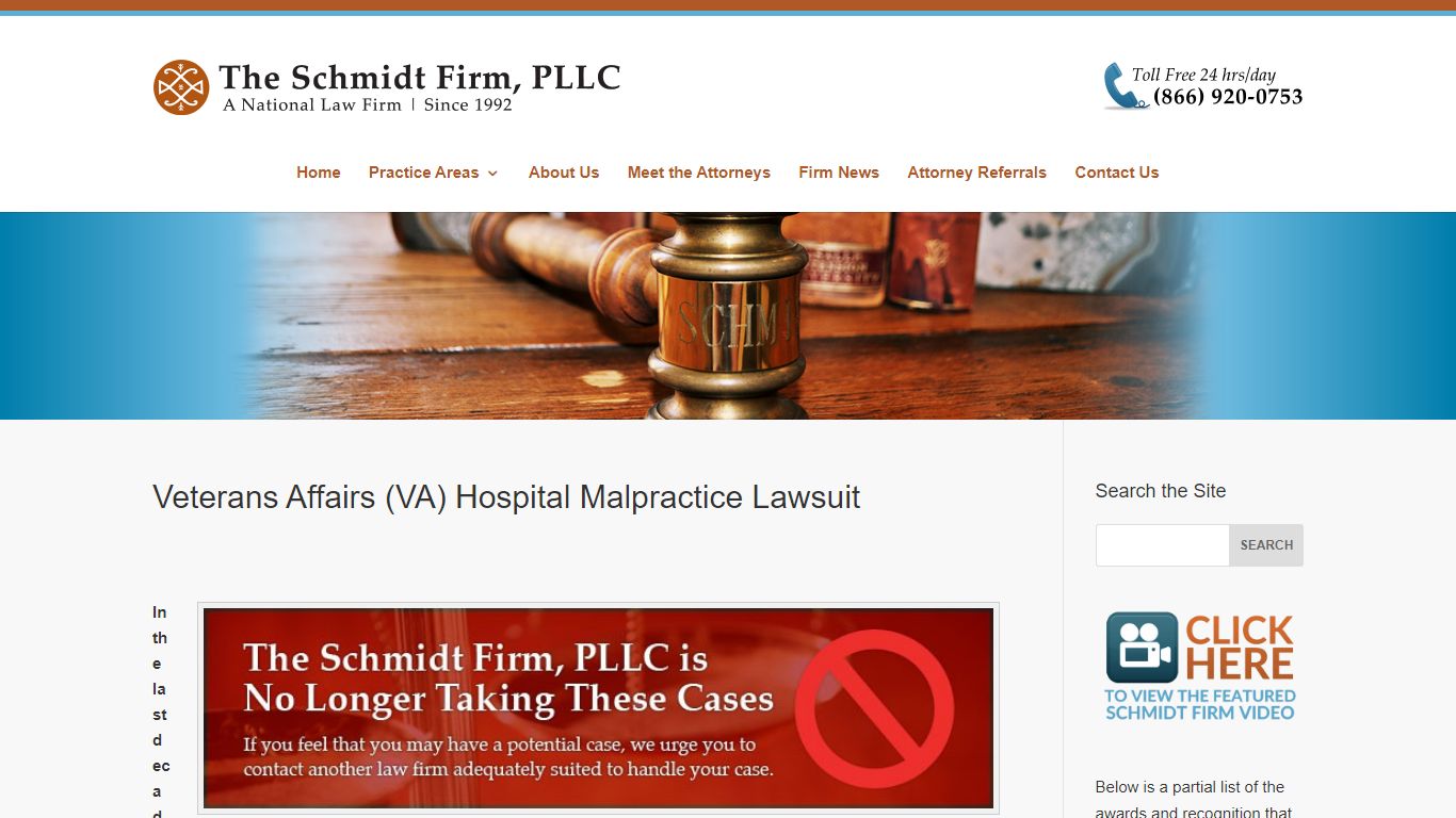 Veterans Affairs (VA) Hospital Malpractice Lawsuit | Lawyer