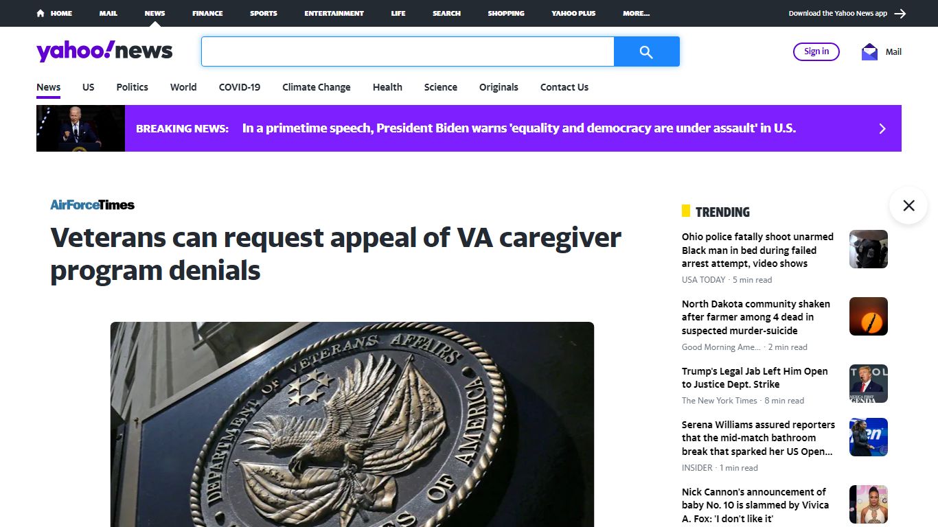 Veterans can request appeal of VA caregiver program denials - Yahoo! News